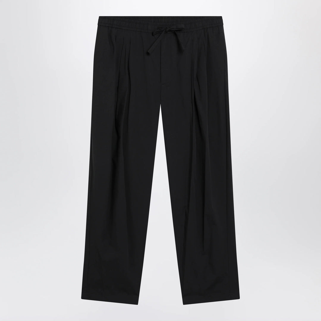 Dolce&amp;Gabbana - Classic cotton poplin trousers in black