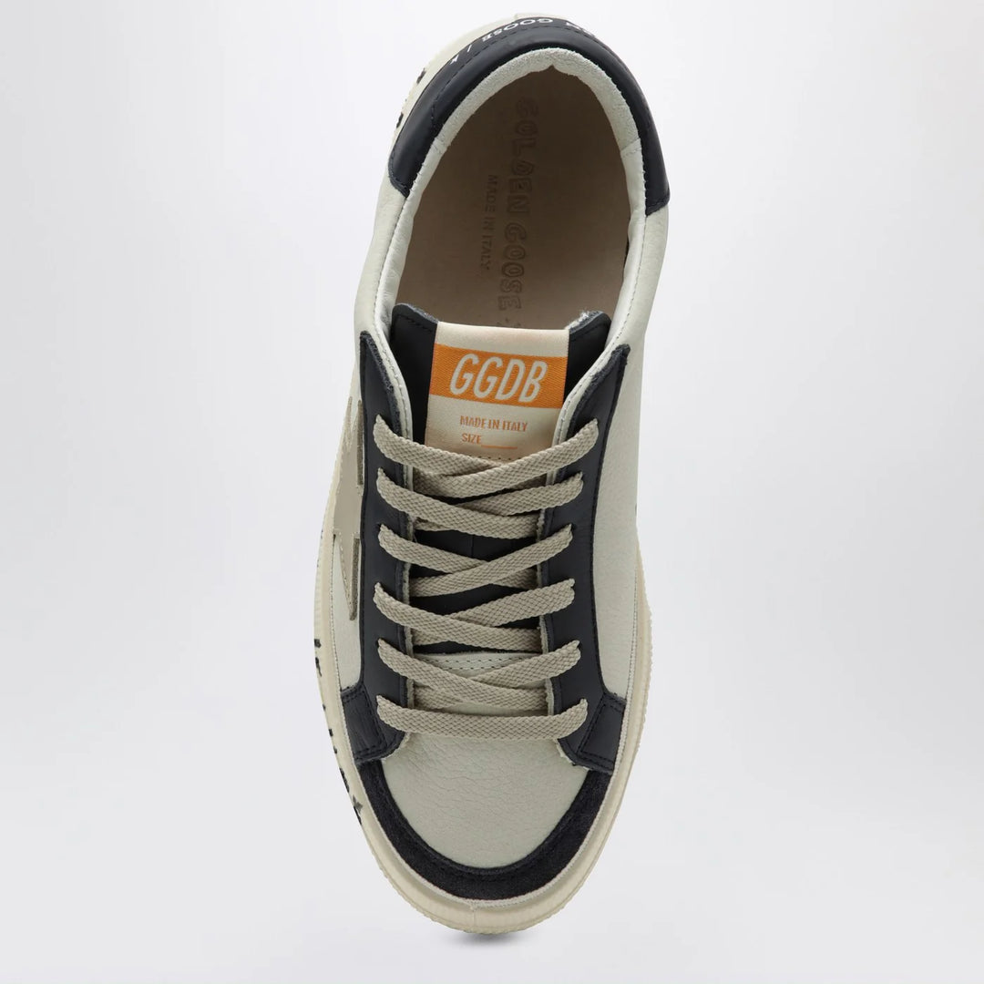 Golden Goose - White/blue May Sneakers with platinum star