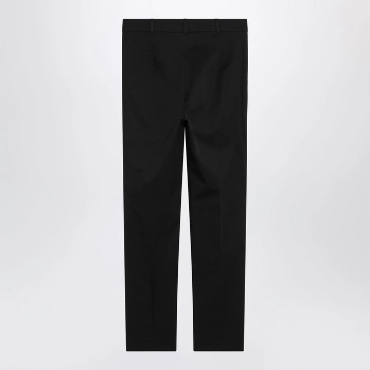 Max Mara Studio - Black stretch cotton trousers Brand Apparel &amp; Accessories > Clothing > Pants