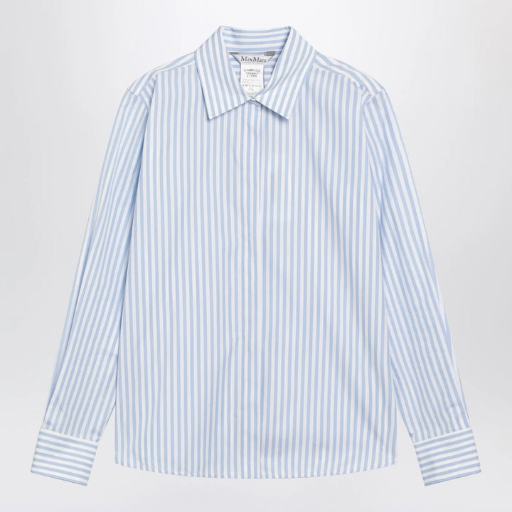 Max Mara - White/light blue striped shirt