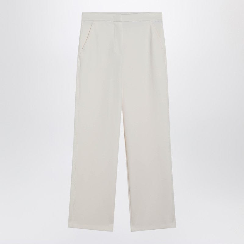 Pants Max Mara - Ivory straight-leg trousers - L Brand