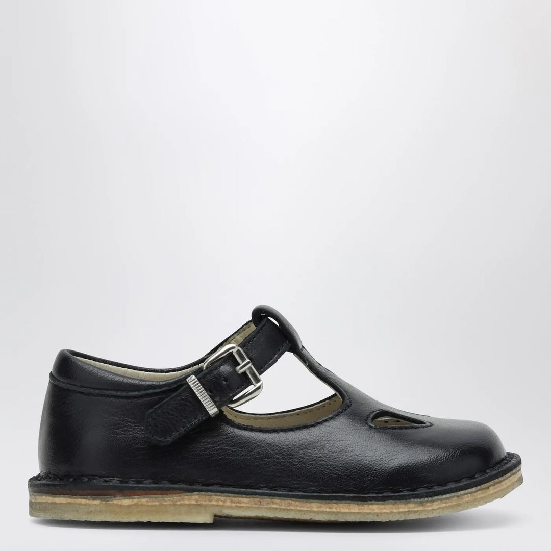 Il Gufo - Sandal with blue eyelets in leather