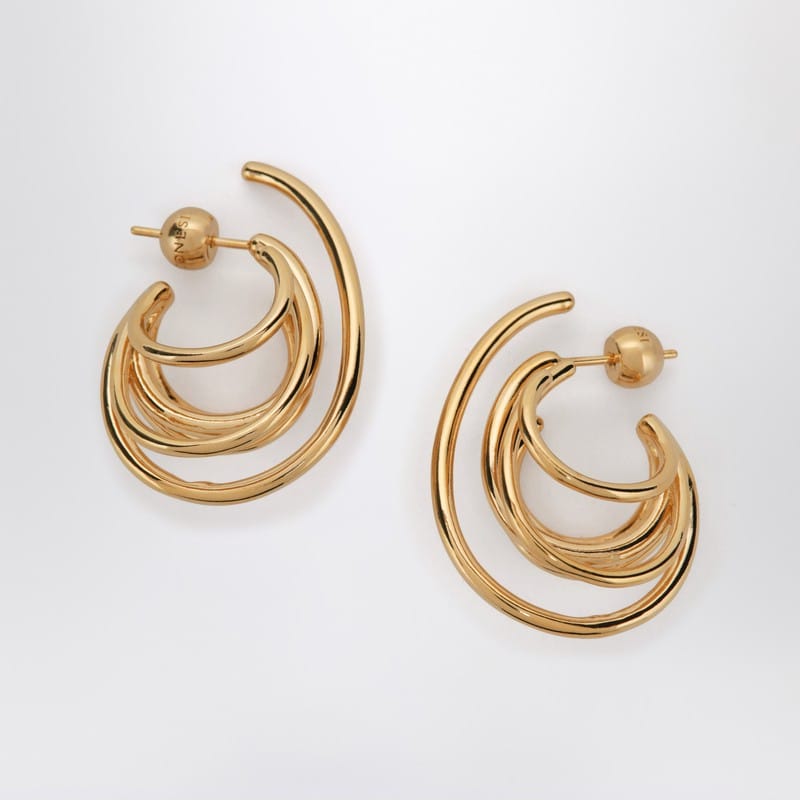 Jewelry Panconesi - Circular earrings in gold tone - One size Brand