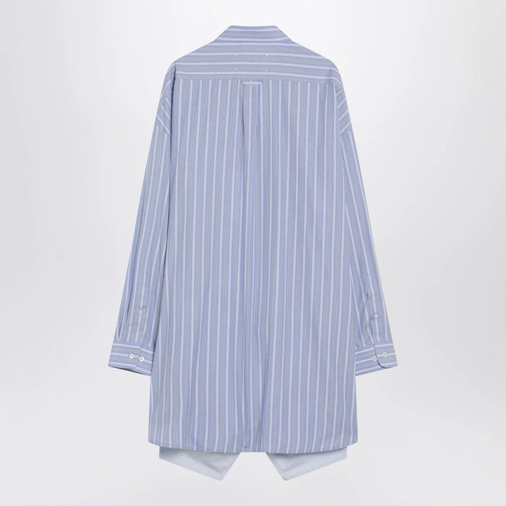 Maison Margiela - Light blue striped shirtdress