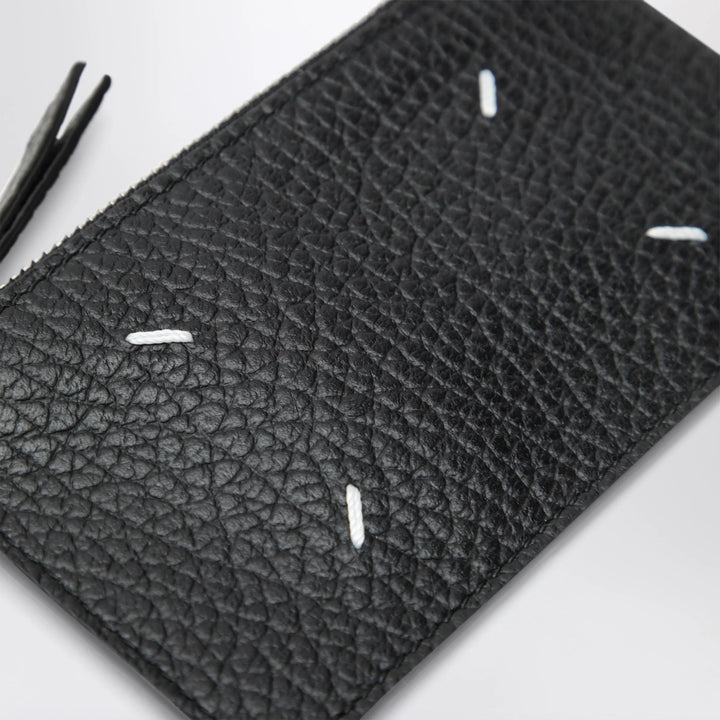 Maison Margiela - Black Four Stitches Zip Cardholder