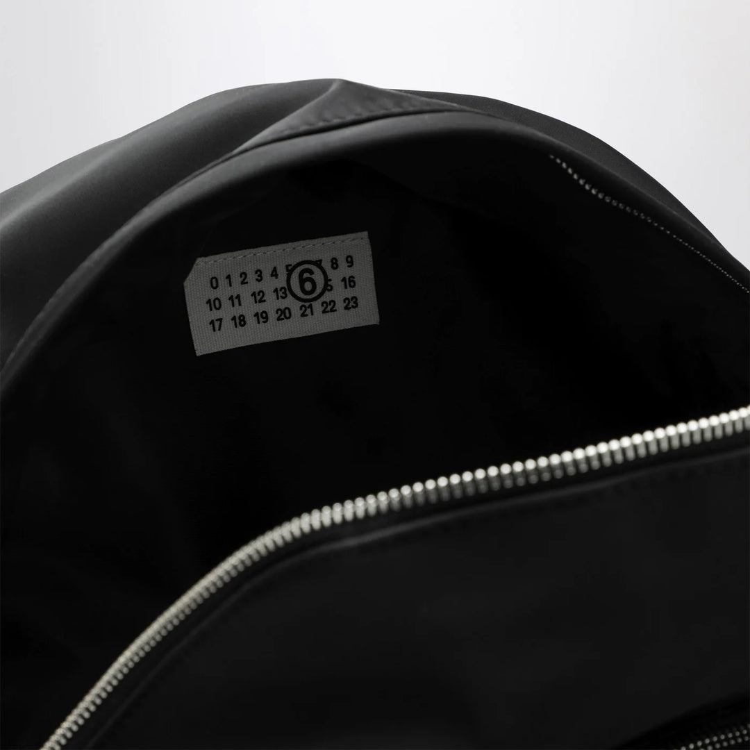 MM6 Maison Margiela - Numeric black nylon backpack