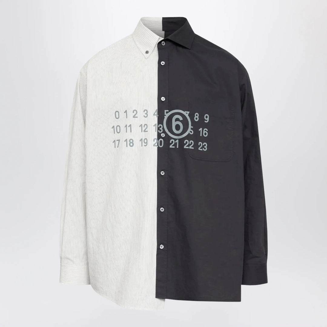 MM6 Maison Margiela - Two-Tone Long-Sleeved Shirt
