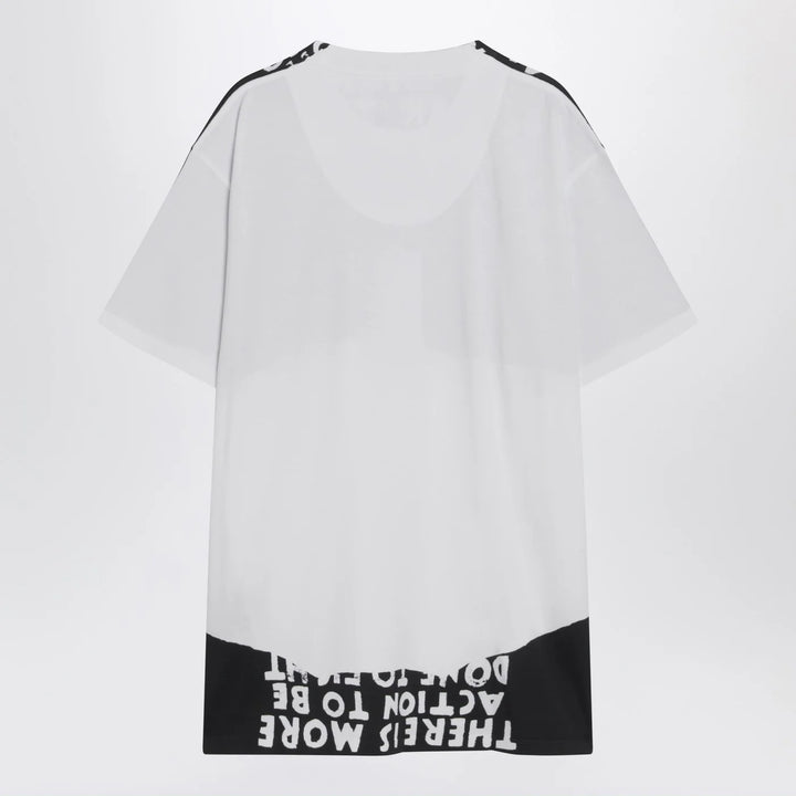 MM6 Maison Margiela - White/black cotton AIDS T-shirt