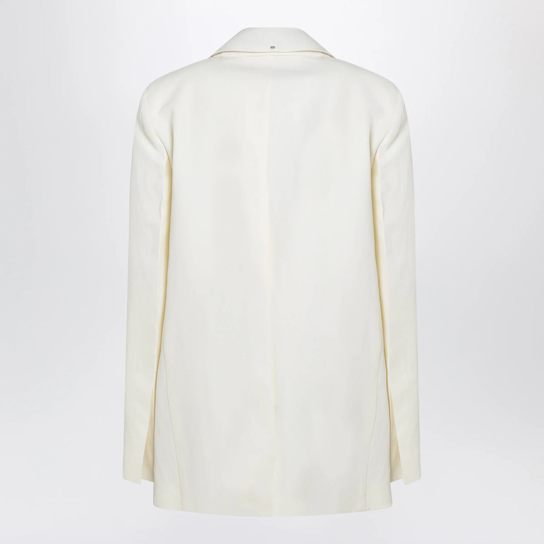 Sportmax - Double-collar blazer in viscose blend, yellow