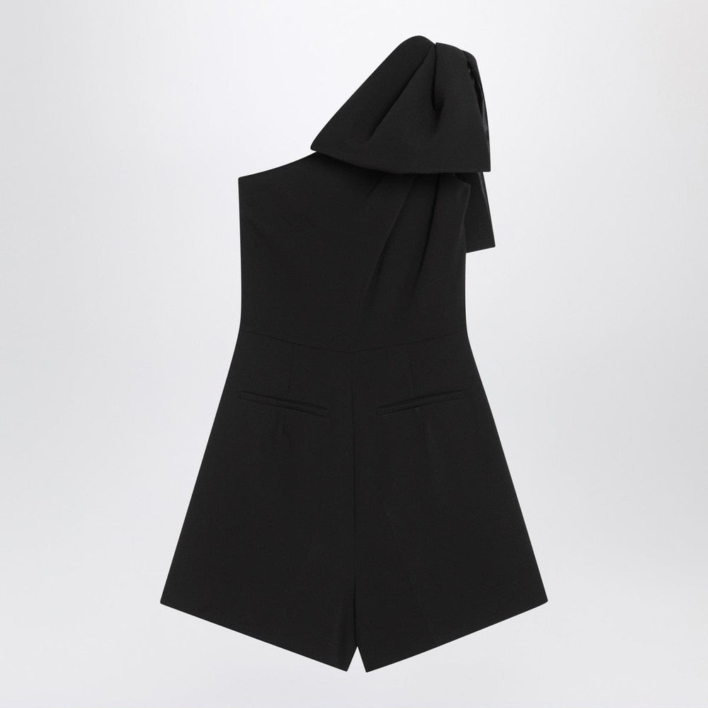 Dresses Max Mara Pianoforte One-shoulder short jumpsuit in black cady Brand