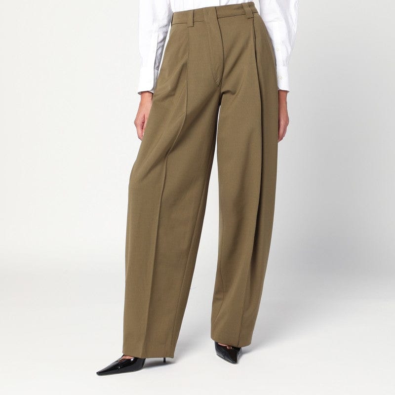 Pants TheLatest - Taupe wool blend trousers - 38 IT Brand