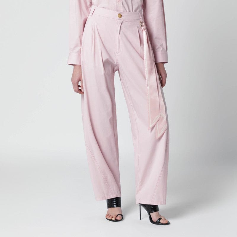 Pants DARKPARK - Pink cotton trousers - 44 IT Brand