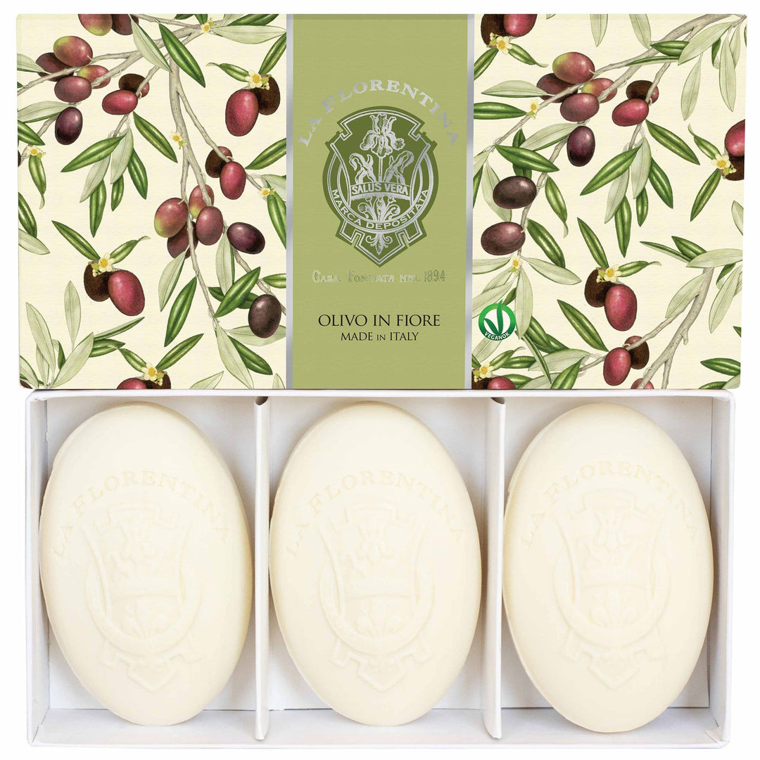 La Florentina 150g 3 Bars Soap Gift Boxed La Florentina Olivo in Fiore 150g 3 Bars Soap Brand