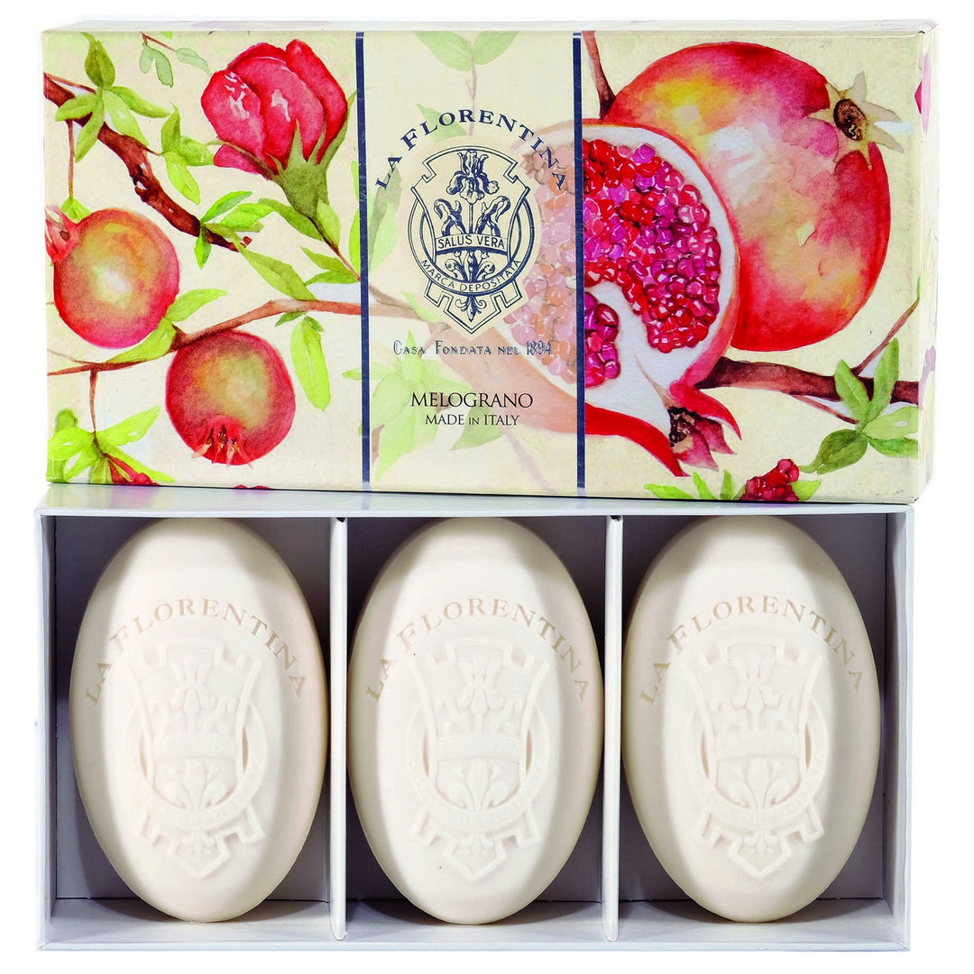 La Florentina 150g 3 Bars Soap Gift Boxed La Florentina Pomegranate 3 Bars Soap 150 g Brand