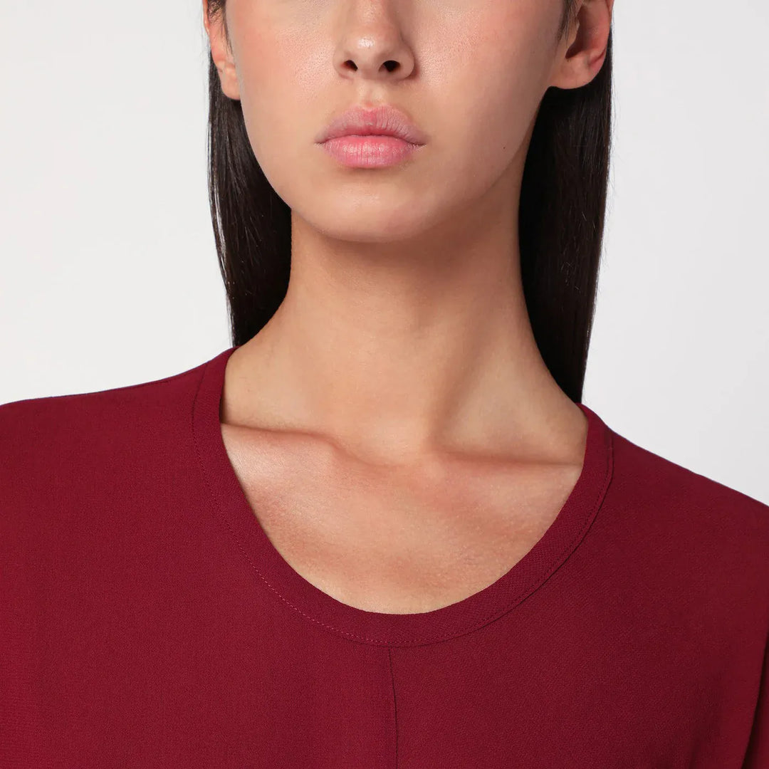 6397 - S-Curve dress in bordeaux chiffon Brand Apparel &amp; Accessories