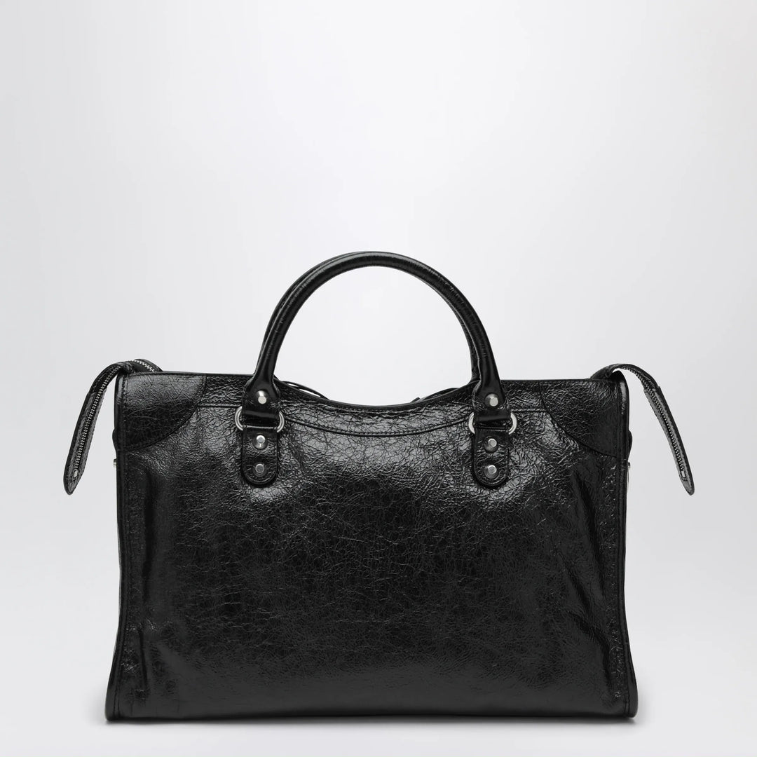 Balenciaga - Le City Medium bag in Arena lambskin leather black Brand Apparel &amp; Accessories U