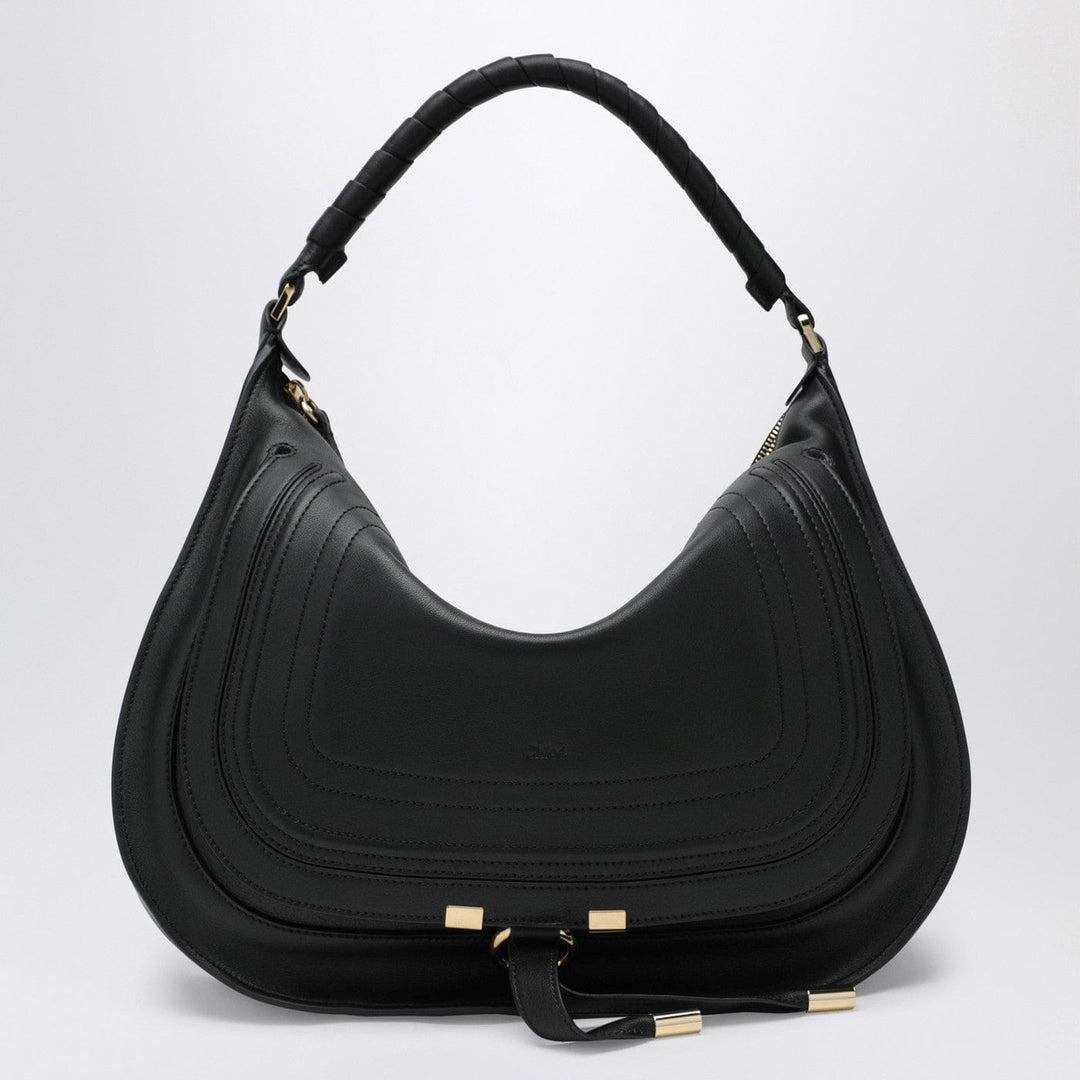 Apparel &amp; Accessories TU Black leather Marcie shoulder bag Brand