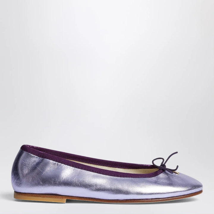 Bonpoint - Lisa iridescent lilac leather ballet flats Brand Apparel &amp; Accessories 35