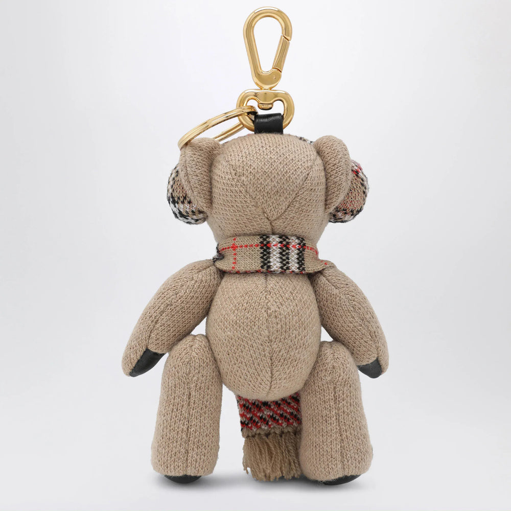 Burberry - Thomas teddy bear charm in wool and cashmere, sand Brand Apparel & Accessories U