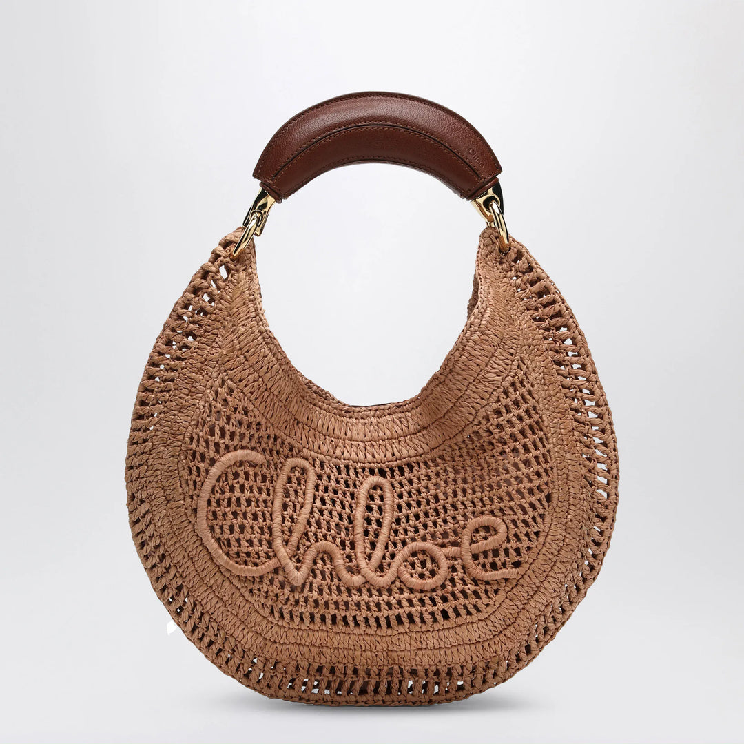 Chloé - Borsa Hobo Summer Banana in rafia beige Brand Apparel &amp; Accessories TU