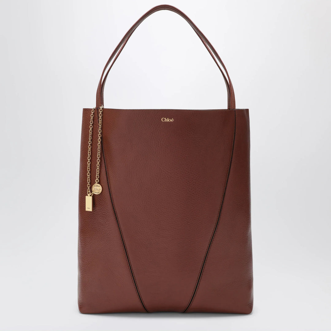 Chloé - Large brown Chloé Spin Tote Bag Brand Apparel &amp; Accessories U