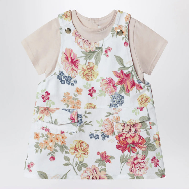 Chloé - Pink two-piece set with floral pattern Brand Apparel &amp; Accessories 12M
