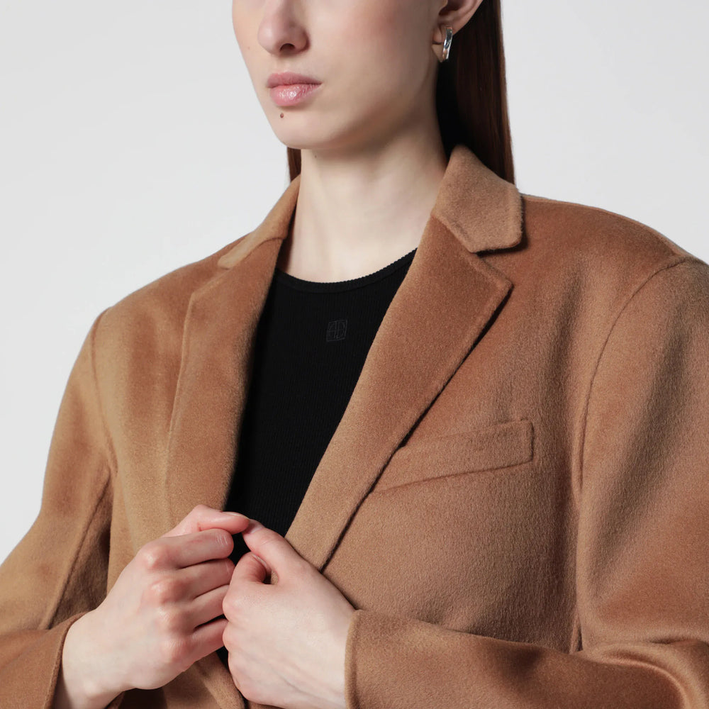ANINE BING - Quinn blazer in wool and cashmere, camel Brand Apparel & Accessories > Clothing > Outerwear > Coats & Jackets