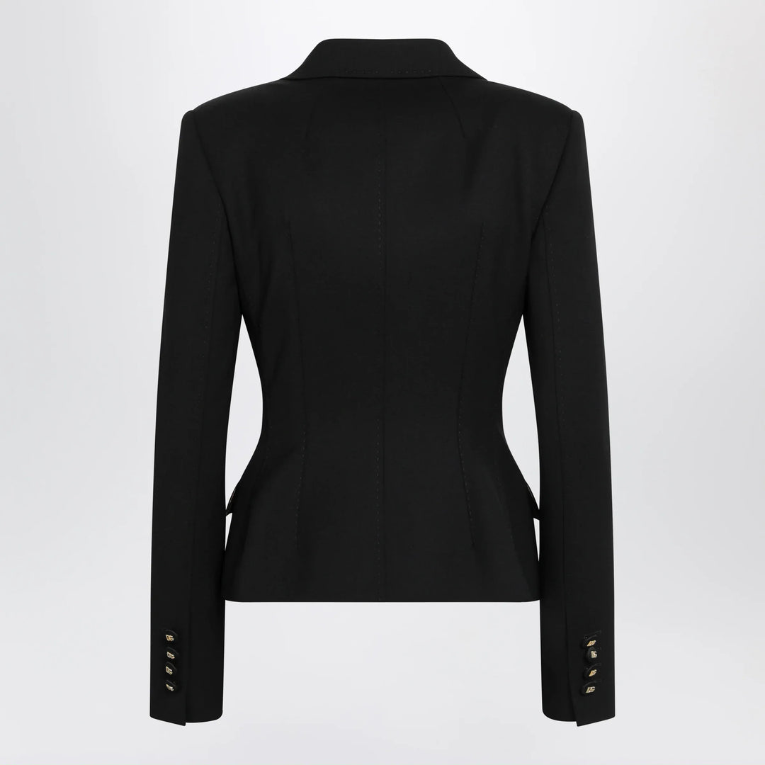 Dolce&amp;Gabbana - Black single-breasted wool jacket Brand Apparel &amp; Accessories > Clothing > Outerwear > Coats &amp; Jackets 40  IT
