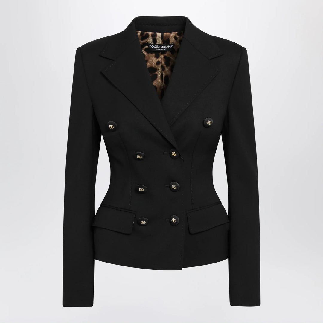 Dolce&amp;Gabbana - Black single-breasted wool jacket Brand Apparel &amp; Accessories > Clothing > Outerwear > Coats &amp; Jackets 40  IT