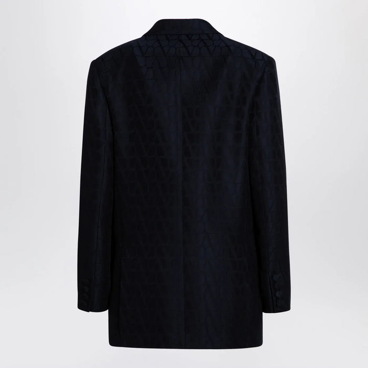 Valentino - Navy blue double-breasted jacket Toile Iconographe Brand Apparel &amp; Accessories > Clothing > Outerwear > Coats &amp; Jackets 40  IT