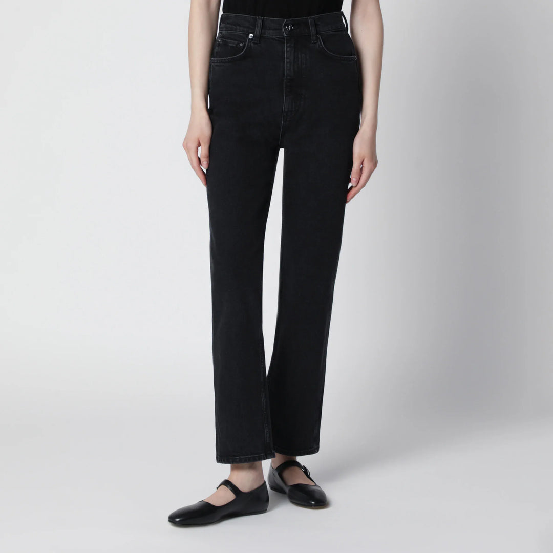 ANINE BING - Jane high-rise slim jeans in vintage black denim Brand Apparel &amp; Accessories > Clothing > Pants 24