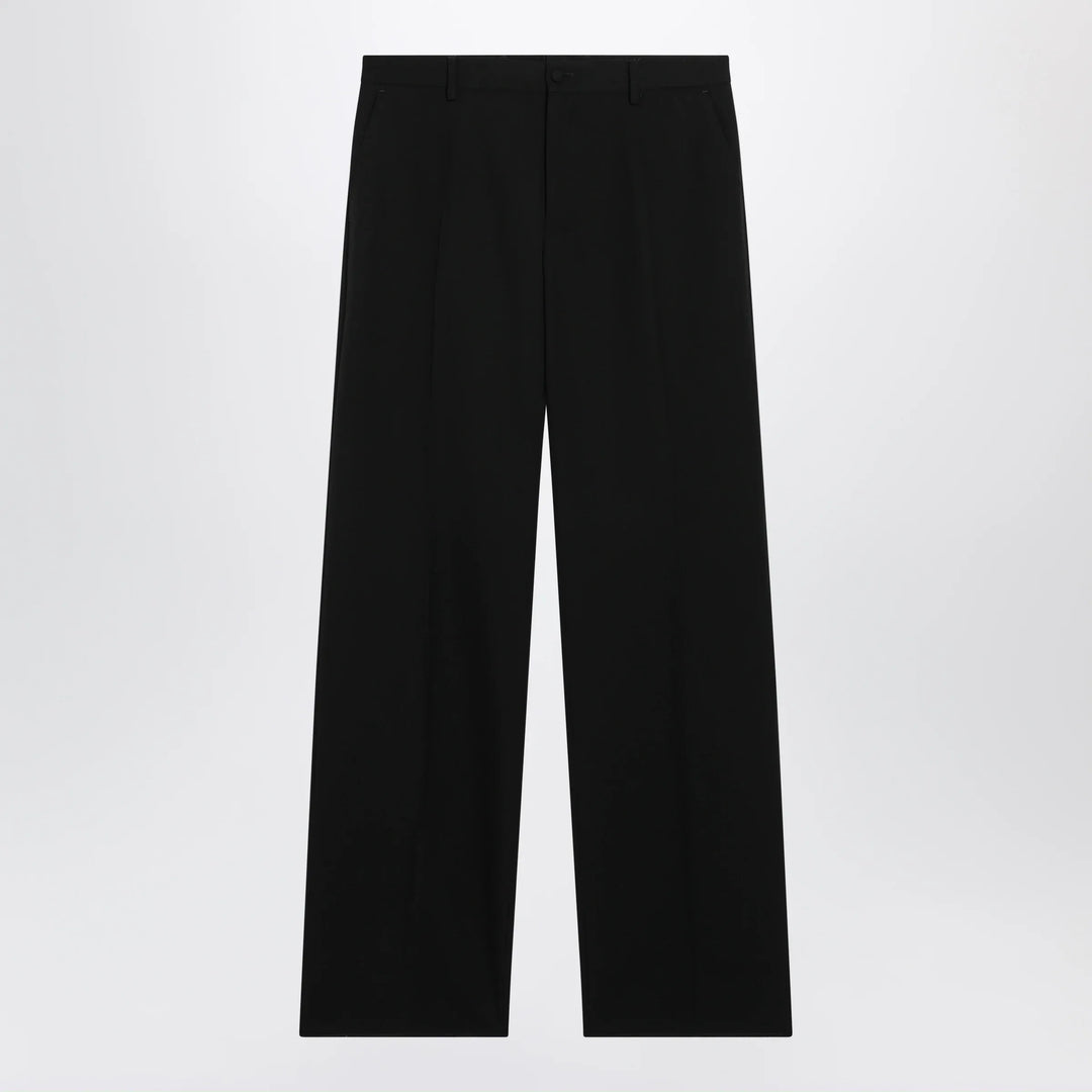 Dolce&amp;Gabbana - Straight-leg tailored wool trousers in black Brand Apparel &amp; Accessories > Clothing > Pants 48 IT