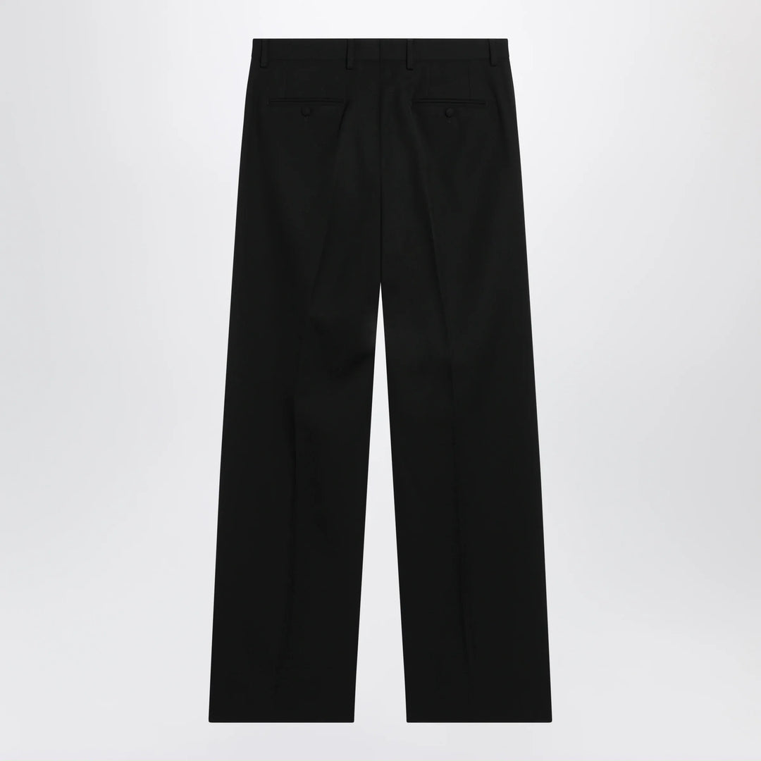 Dolce&amp;Gabbana - Straight-leg tailored wool trousers in black Brand Apparel &amp; Accessories > Clothing > Pants 48 IT