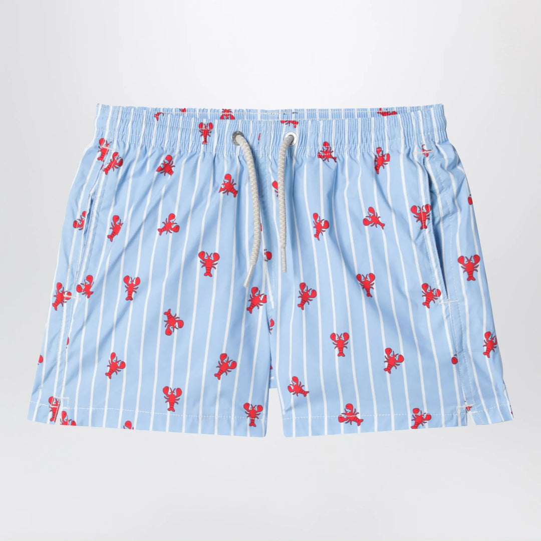 MC2 Saint Barth - Light blue Jean swim shorts with crab print Brand Apparel & Accessories > Clothing > Pants 6