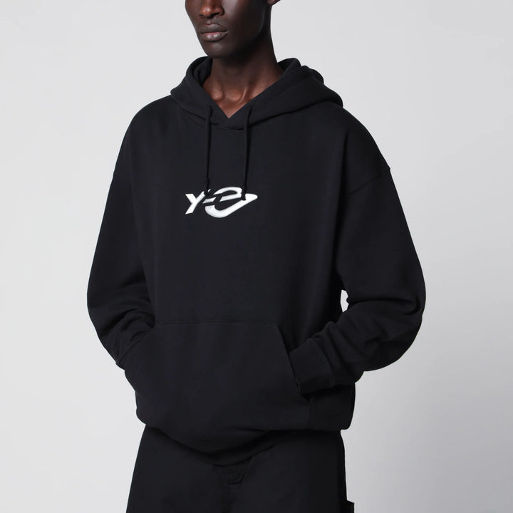 adidas Y-3 - Y-3 French Terry hoodie in black with Liquid logo Brand Apparel &amp; Accessories > Clothing > Shirts &amp; Tops