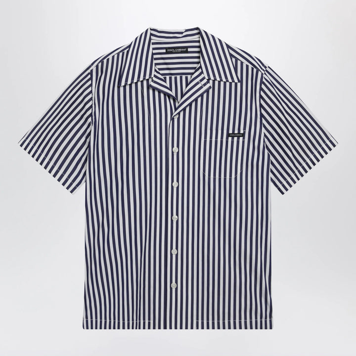 Dolce&amp;Gabbana - Hawaii collar striped poplin shirt in multicolor Brand Apparel &amp; Accessories > Clothing > Shirts &amp; Tops 39