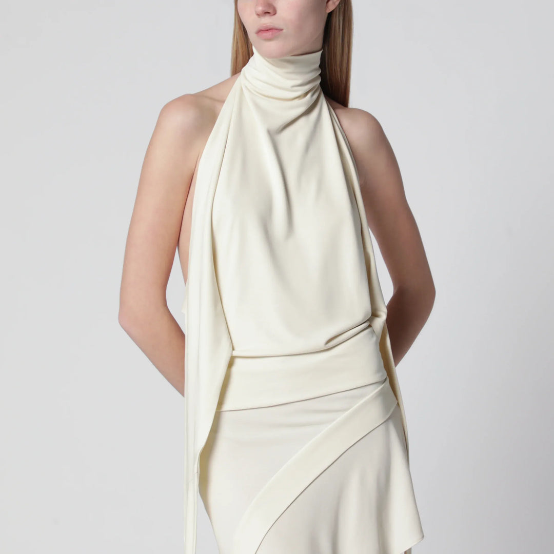 Francesco Murano - White backless top Brand Apparel &amp; Accessories > Clothing > Shirts &amp; Tops 38  IT