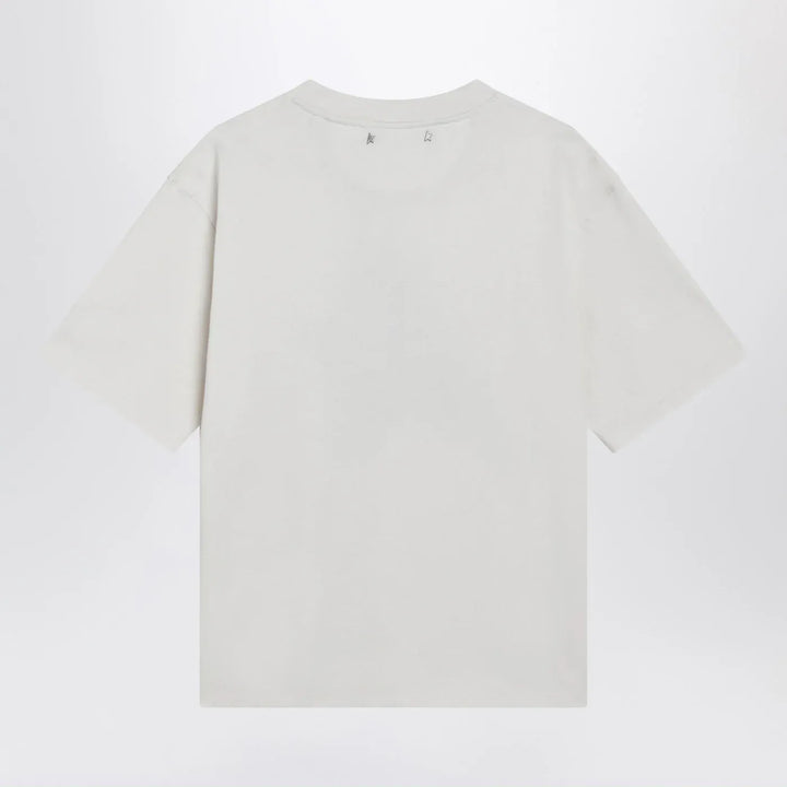 Golden Goose - White T-shirt with logo print Brand Apparel &amp; Accessories > Clothing > Shirts &amp; Tops L