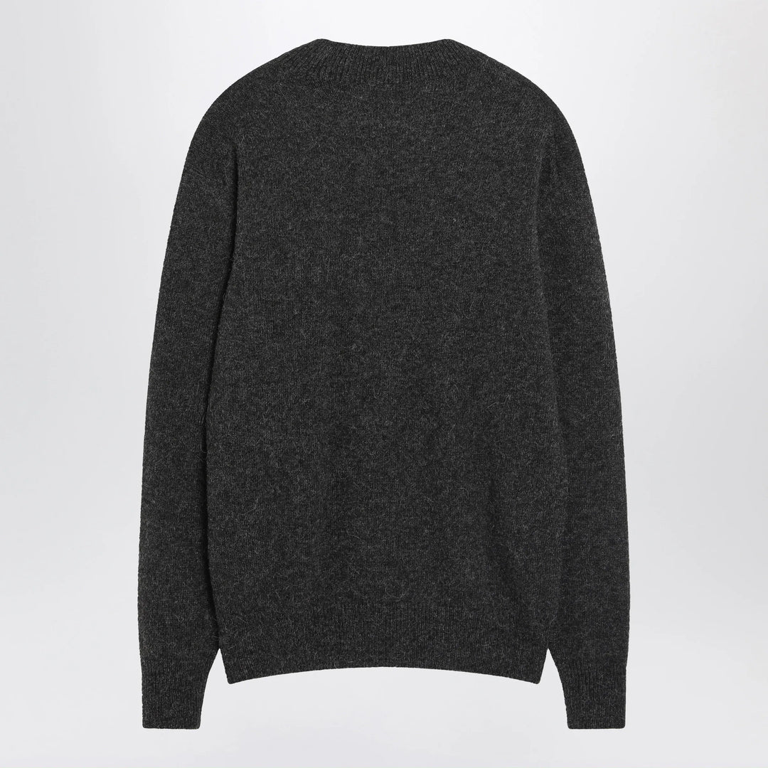 LEMAIRE - Brown sweater in alpaca blend Brand Apparel &amp; Accessories > Clothing > Shirts &amp; Tops L