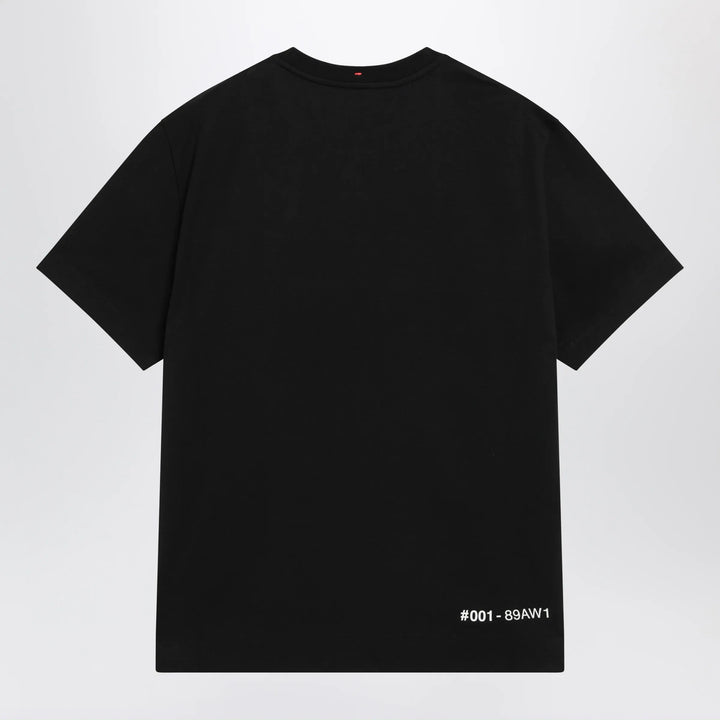 Moncler Grenoble - Black T-shirt with logo print Brand Apparel &amp; Accessories > Clothing > Shirts &amp; Tops