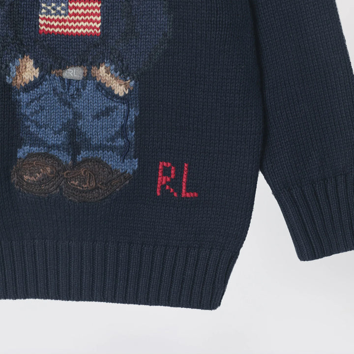 Polo Ralph Lauren - Navy blue Polo Bear cotton sweater Brand Apparel &amp; Accessories > Clothing > Shirts &amp; Tops