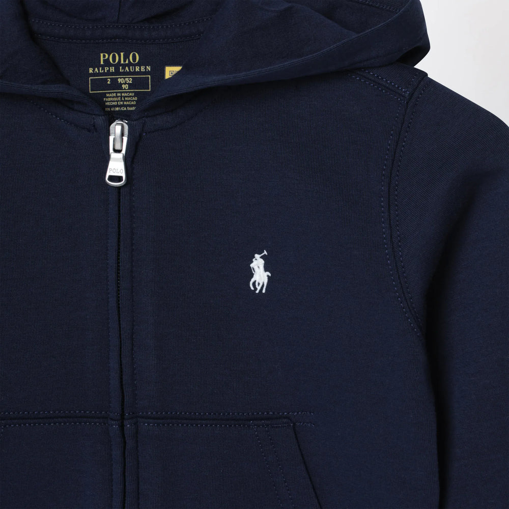 Polo Ralph Lauren - Navy blue zip-up sweatshirt Brand Apparel & Accessories > Clothing > Shirts & Tops