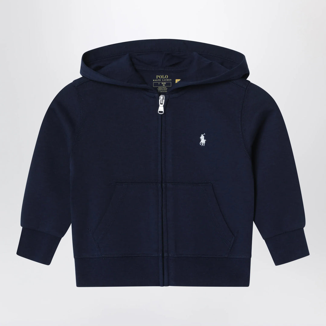 Polo Ralph Lauren - Navy blue zip-up sweatshirt Brand Apparel &amp; Accessories > Clothing > Shirts &amp; Tops 3