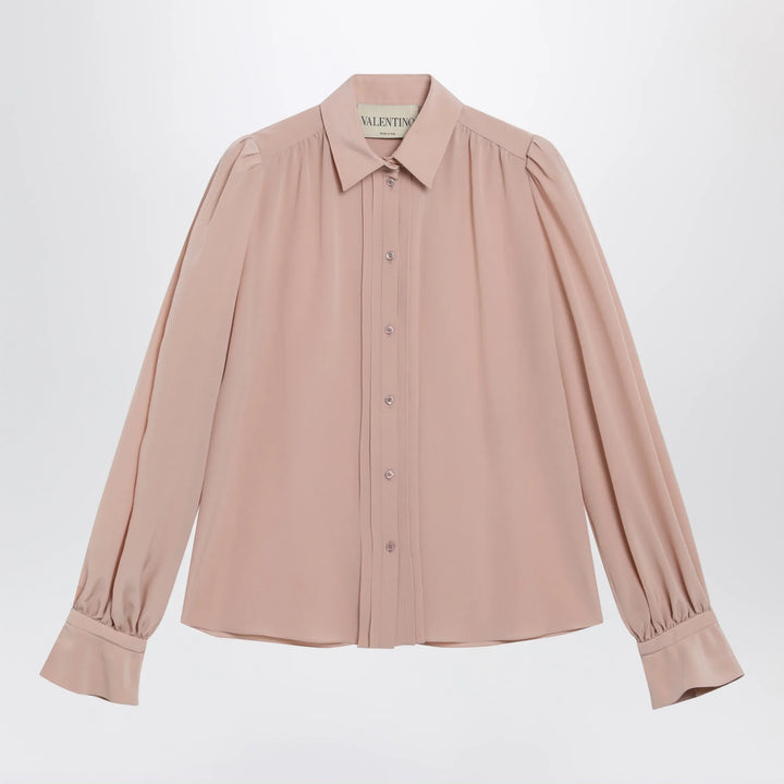Valentino - Pink silk shirt Brand Apparel &amp; Accessories > Clothing > Shirts &amp; Tops 40  IT
