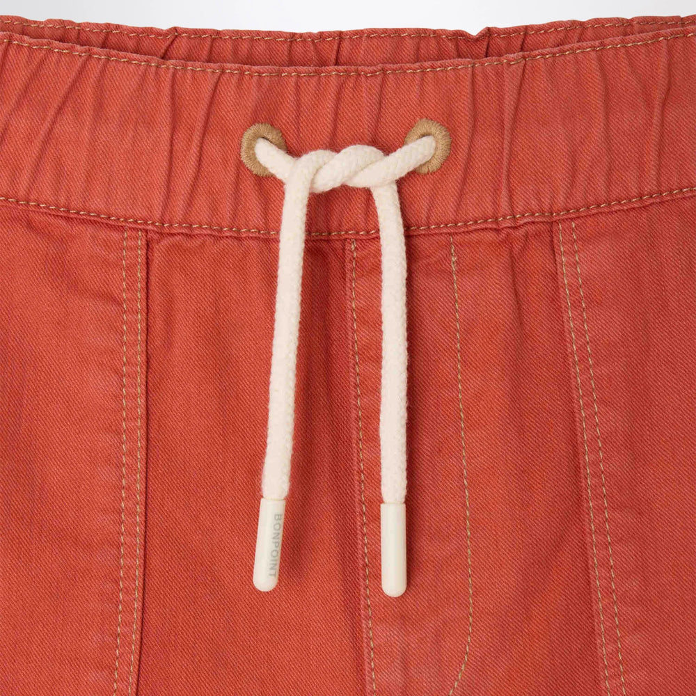 Bonpoint - Syl grenadine red bermuda shorts Brand Apparel & Accessories > Clothing > Shorts