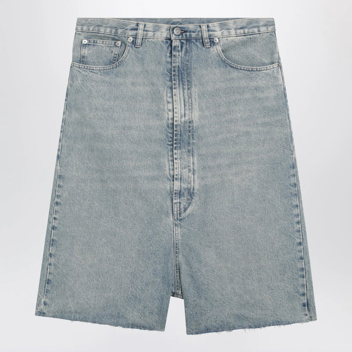 Maison Margiela - Low-crotch denim bermuda shorts in ice blue Brand Apparel &amp; Accessories > Clothing > Shorts 31