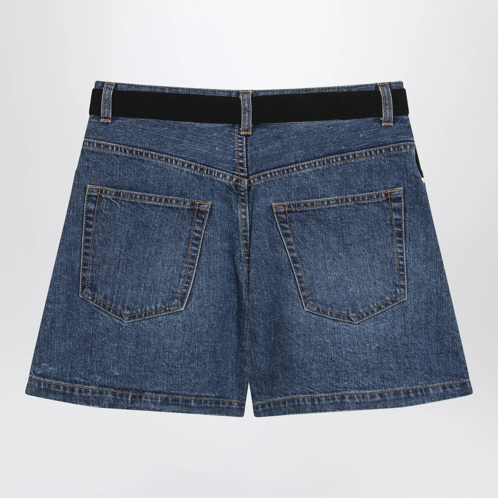 Sacai - Black wool and denim shorts Brand Apparel & Accessories > Clothing > Shorts 2