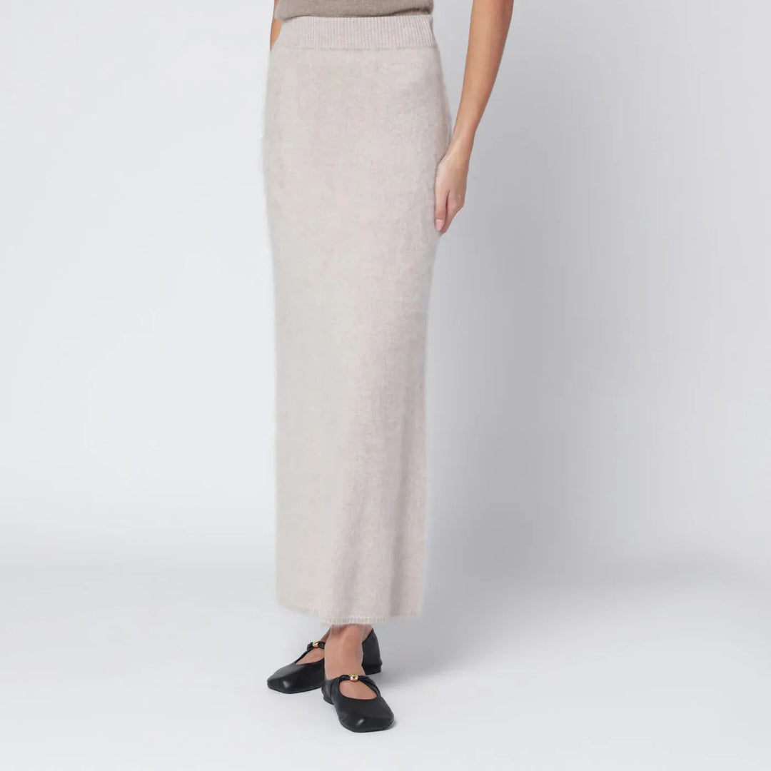 ALMADA LABEL - Umi skirt in taupe cashmere Brand Apparel &amp; Accessories > Clothing > Skirts M