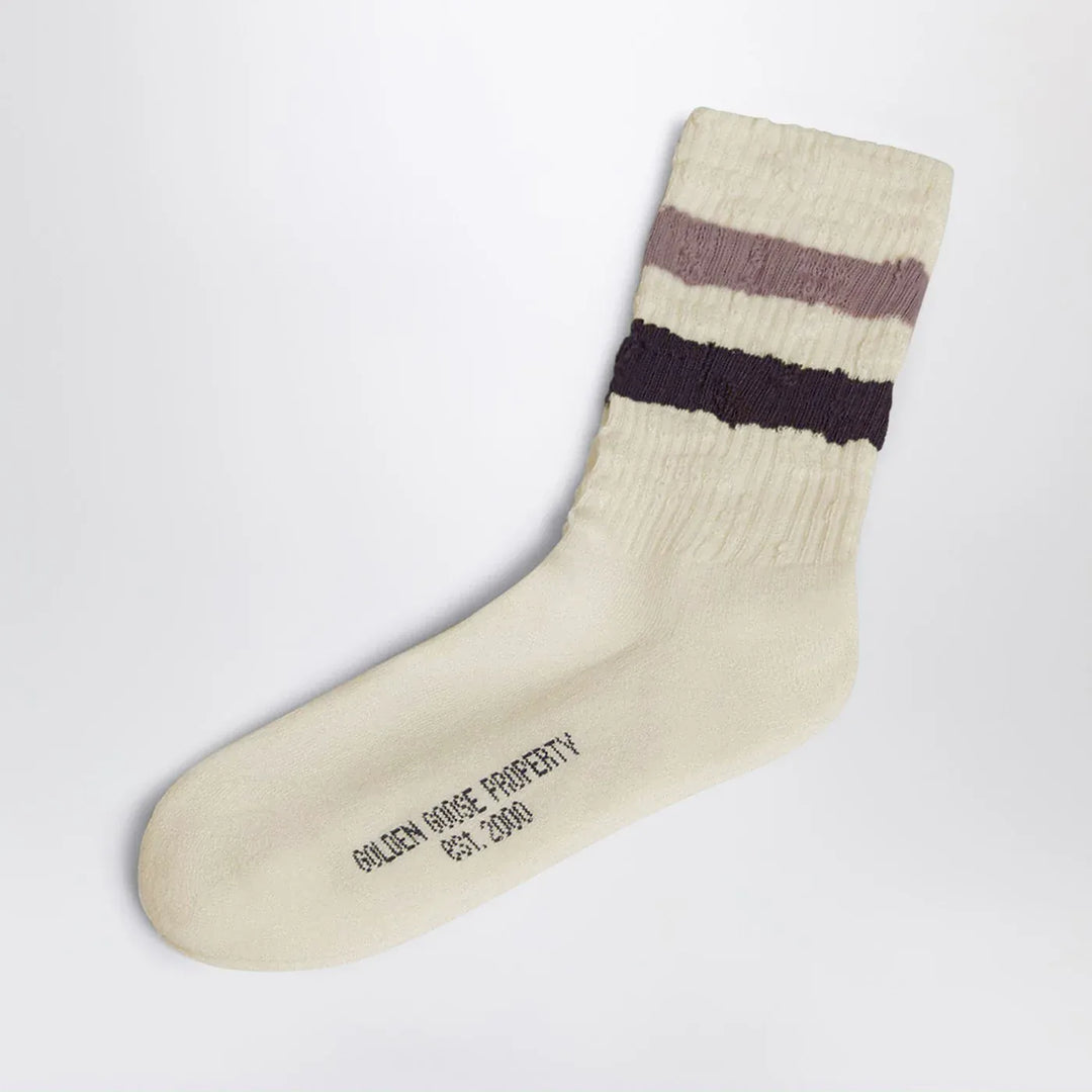 Golden Goose - Ivory socks in cotton blend Brand Apparel &amp; Accessories > Clothing > Underwear &amp; Socks > Socks 6Y