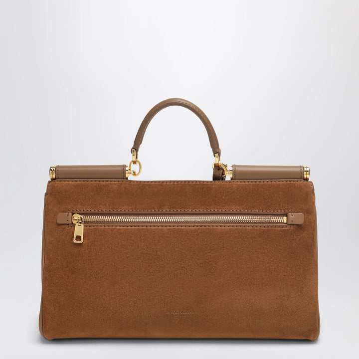 Dolce&amp;Gabbana - Medium My Sicily Bag in Camel Suede Leather Brand Apparel &amp; Accessories U